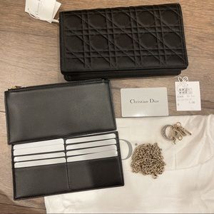 Lady Dior Satin Pouch - like new! Used only a handful of times